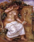 Pierre Renoir The Bather at the Fountain oil painting artist